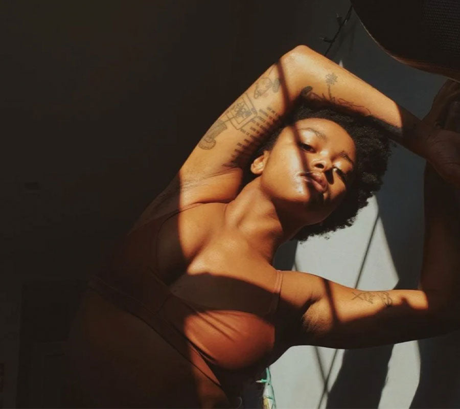 influencer in 4PM Nude Barre product