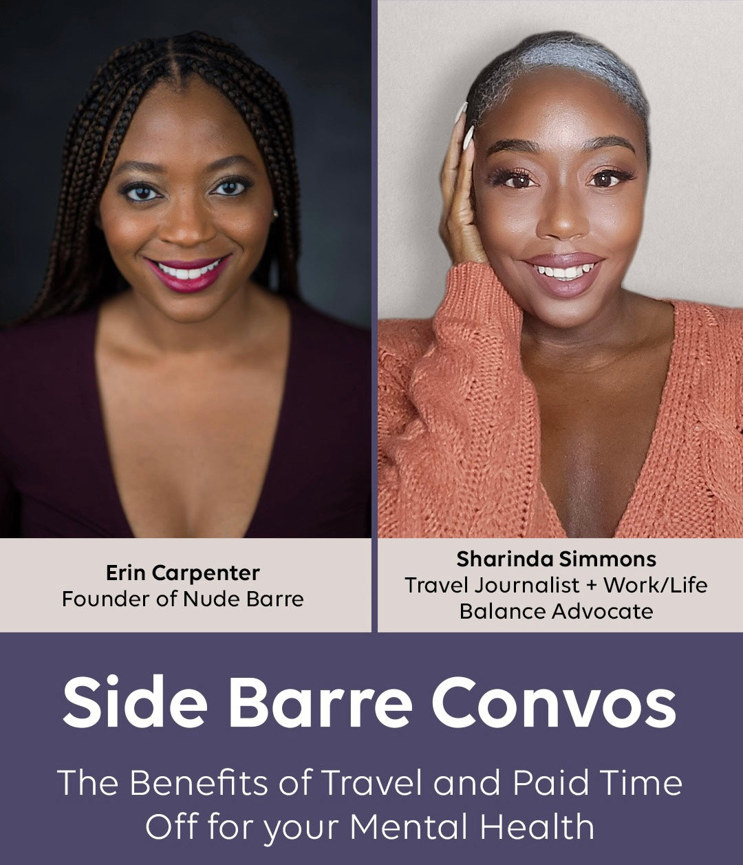SIDE BARRE Convos | The Benefits of PTO & Travel for your Mental Health